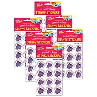 TREND Enterprises® Grape Going! Grape Jelly Scented Stickers, 6 Packs of 24