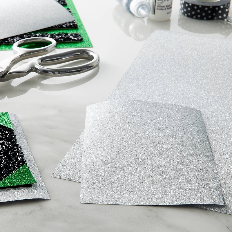 30 Pack: Silver Pow Signature Paper by Recollections™, 12" x 12"