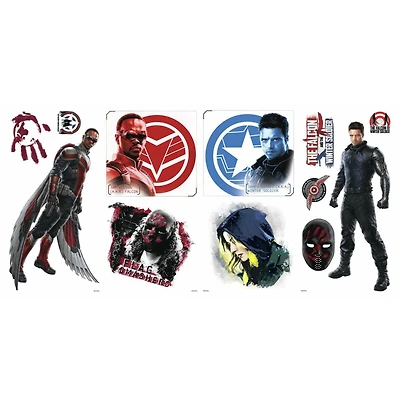 RoomMates Marvel Falcon & The Winter Soldier Peel & Stick Wall Decals
