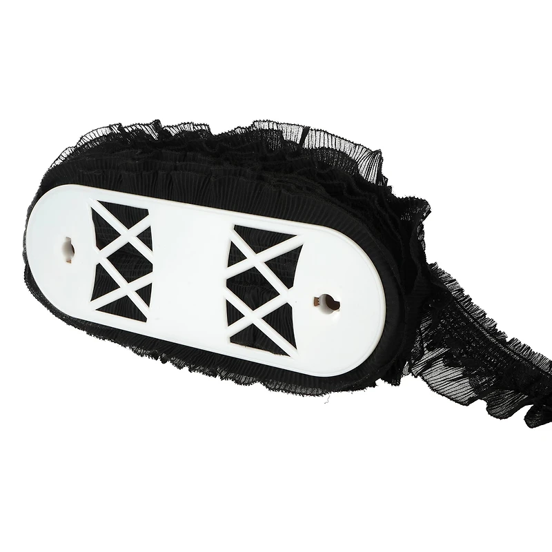 2.5" Black Chiffon Pleated Trim by Celebrate It®