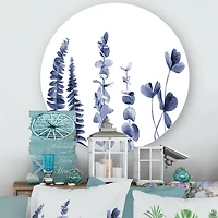 Designart - Navy Blue Eucalyptus I