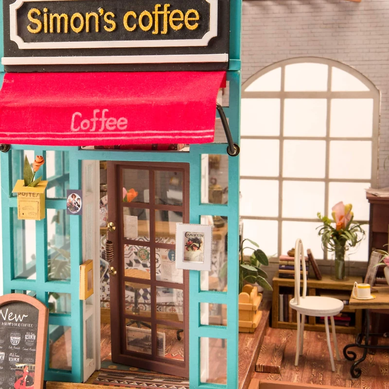 Rolife® Simon's Coffee Shop DIY Miniature House Kit