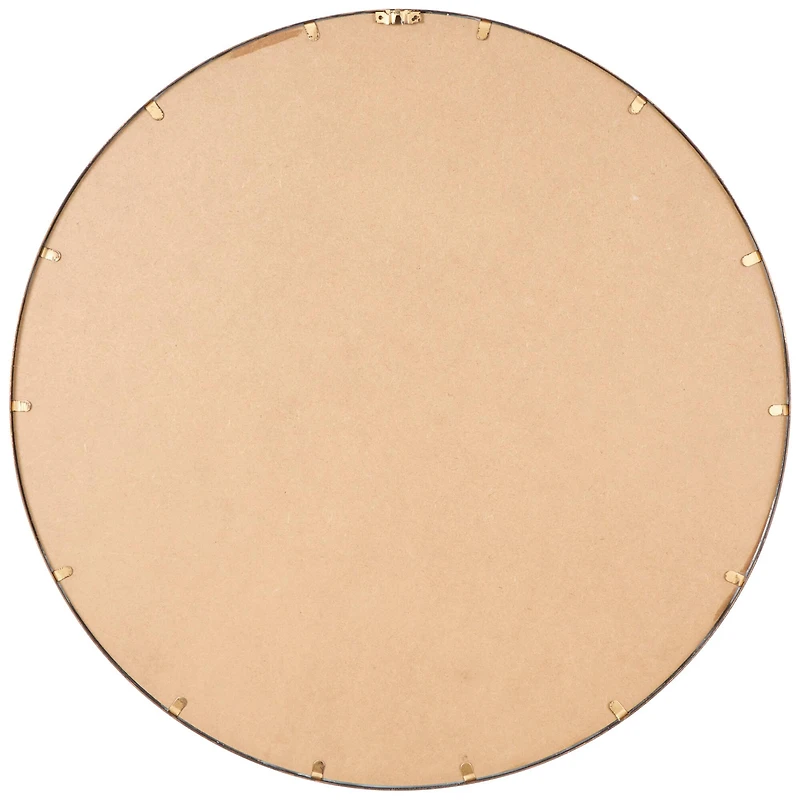 34" Gold Linked Chain Framed Round Wall Mirror