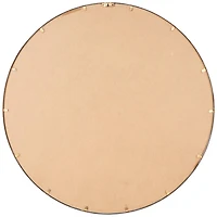 34" Gold Linked Chain Framed Round Wall Mirror