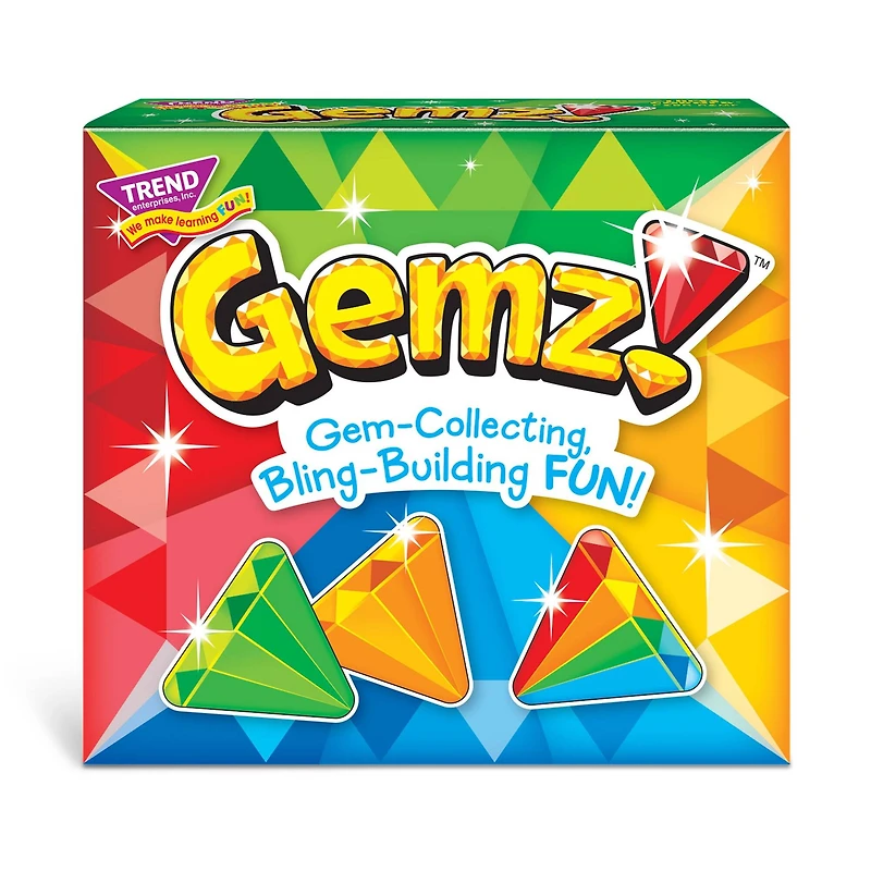 Trend Enterprises® Gemz!™ Three Corner Card Game