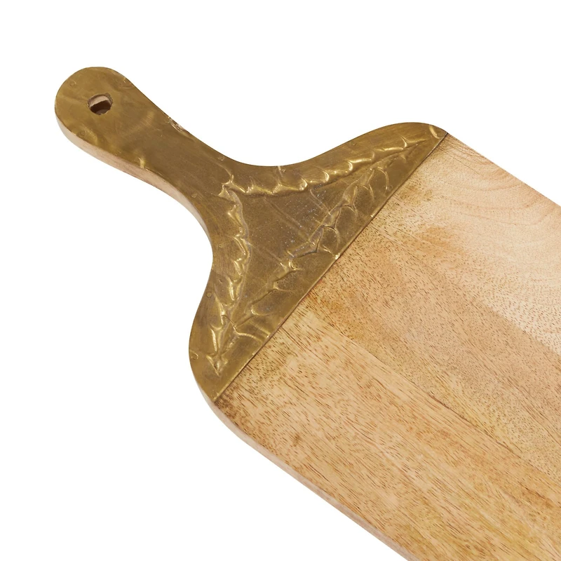 23" x 8" Brown Wood Natural Decorative Cutting Board