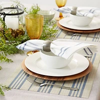 DII® French Blue Striped Farmhouse Woven Placemat Set, 6ct.