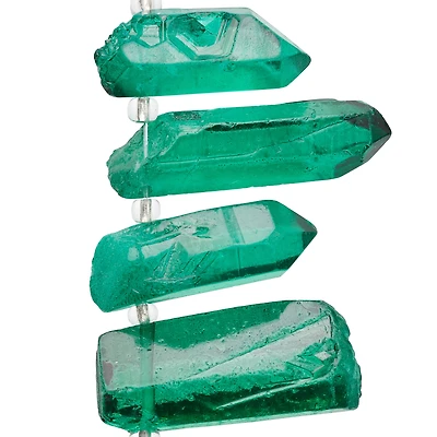 12 Pack: Sedona Aqua Quartz Crystal Beads by Bead Landing™