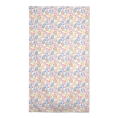 Colorful Floral Easter Eggs 58" x 102" Tablecloth