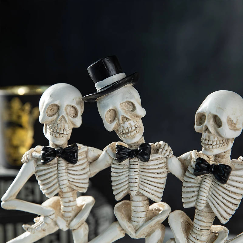 Glitzhome® 10.5" Halloween Dancing Skeleton Table Décor