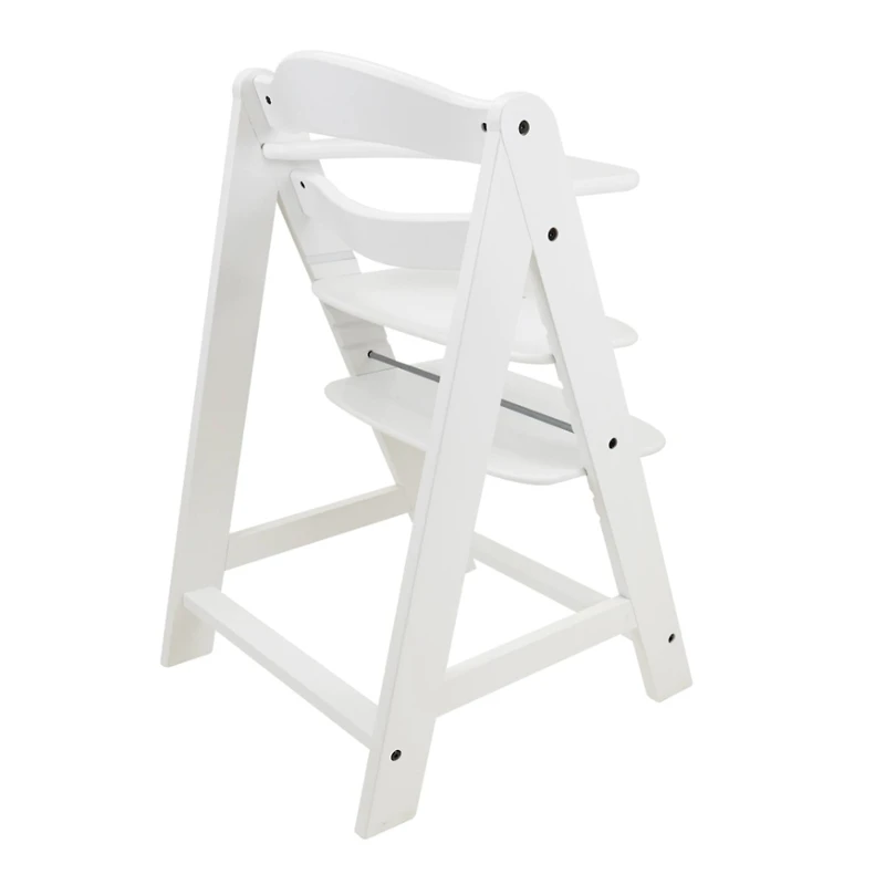 509 Crew Sky White Wooden Adjustable Kid's Chair & Footrest