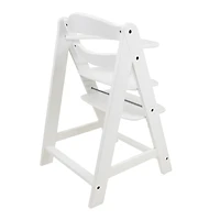 509 Crew Sky White Wooden Adjustable Kid's Chair & Footrest