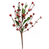 12.25" Dark Red Glitter & Iced Berry Pick by Ashland®