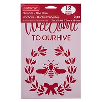Welcome to Our Hive Stencils, 7" x 10" by Craft Smart®