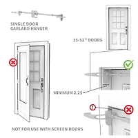 Village Lighting Slim Single Door Garland Hanger