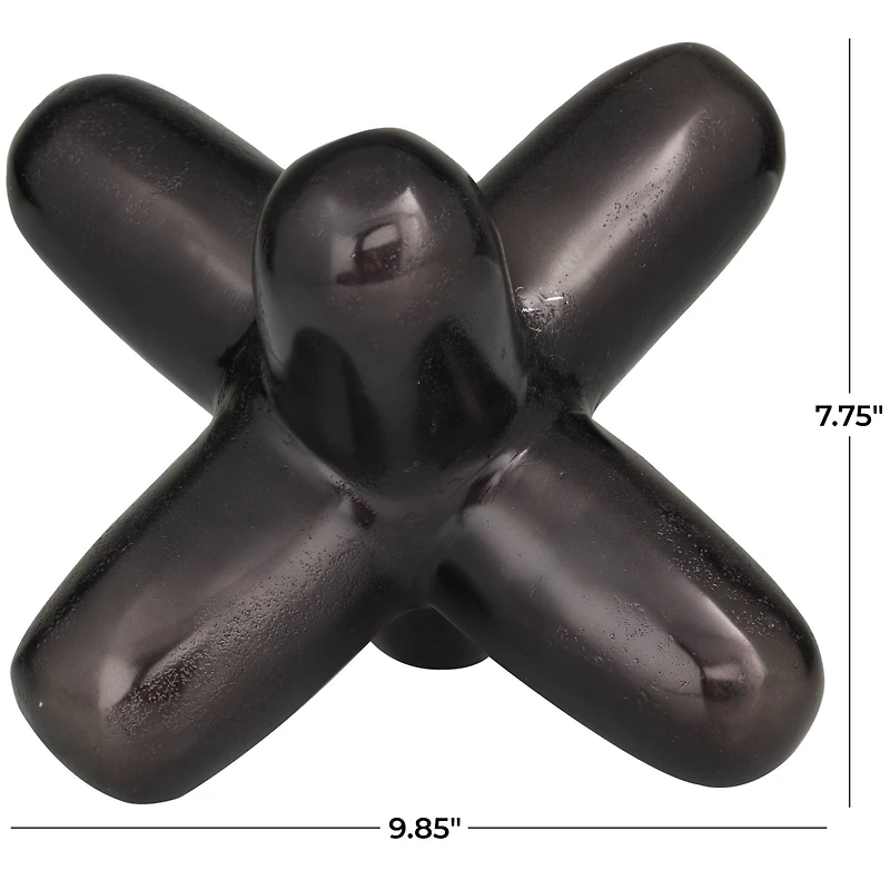 The Novogratz 10" Aluminum Jack Abstract Sculpture