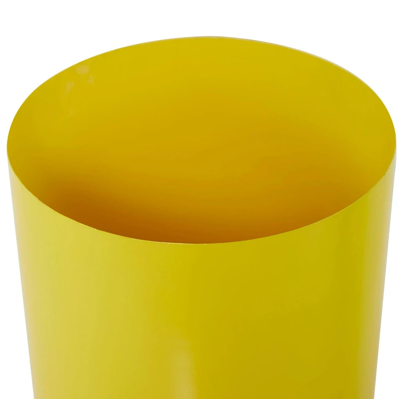 Yellow Modern Planter, Set of 2" 16", 13"