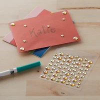 12 Pack: Rose Rhinestone Bling Stickers by Recollections™