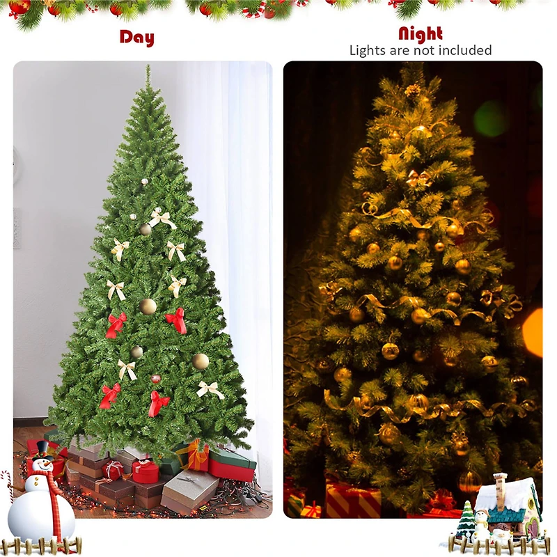 Costway 9ft. Unlit Premium Spruce Artificial Christmas Tree