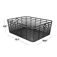 Curver® Aria Medium Black Decorative Basket