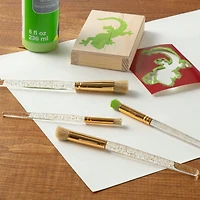Short Flat Stencil Brush Set by Craft Smart®, 4 Pack