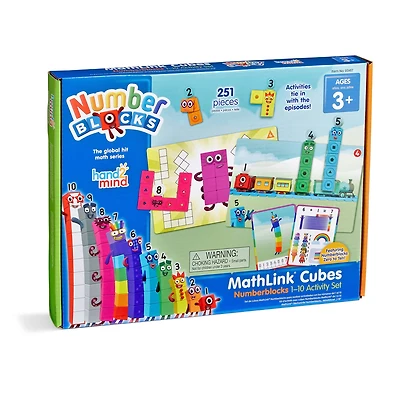 hand2mind® Numberblocks MathLink® Cubes 1-10 Activity Set