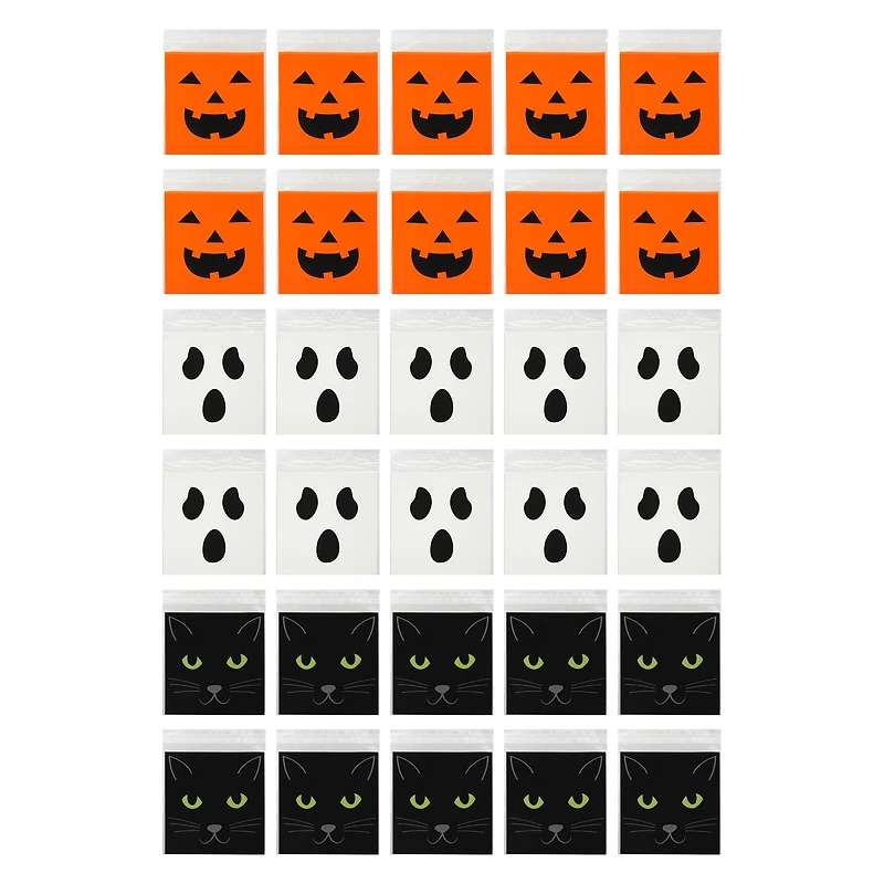 Halloween Self-Seal Treat Bags, 30ct. by Makery™