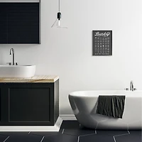 Stupell Industries Laundry Business Symbols Chart Simple Shapes Framed Wall Art