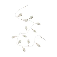 Hello Honey® 8ft. Natural & Green Hand-Painted Burlap Wrapped Garland