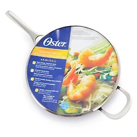 Oster Palladium 4.8qt. Aluminum Sauté Pan with Glass Lid