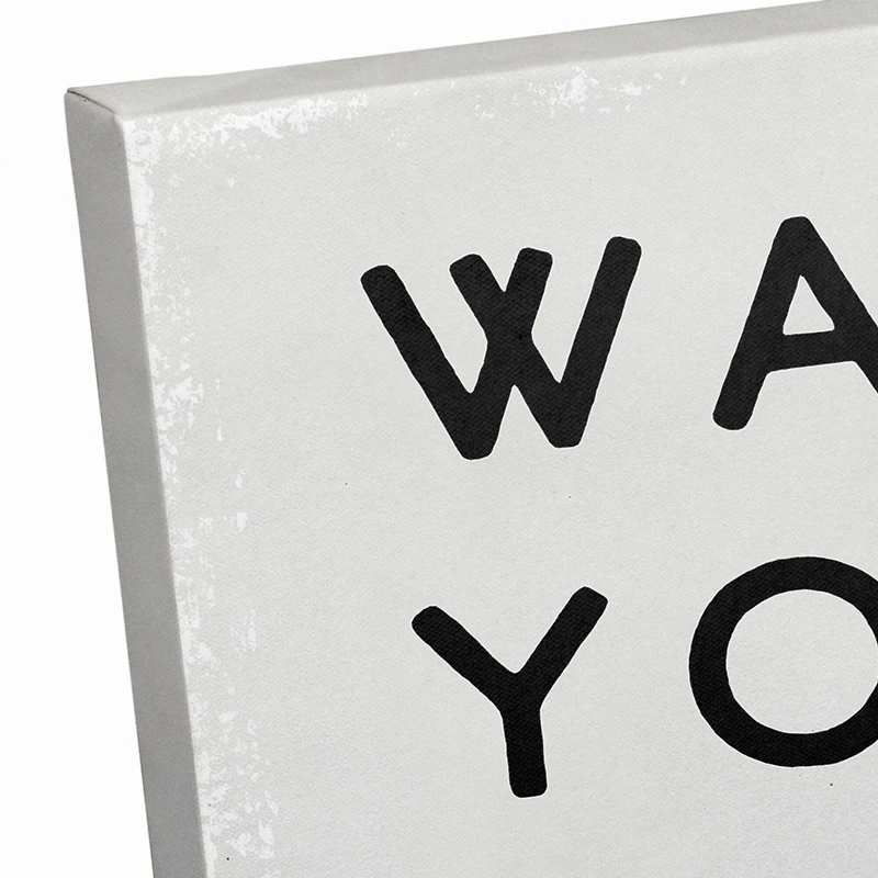 Wash Your Hands Please 12" x 12" Canvas Wall Art