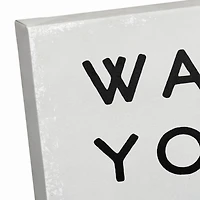 Wash Your Hands Please 12" x 12" Canvas Wall Art