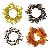 Glitzhome® 5ft. Welcome Wood Porch Sign with 4 Changeable Wreaths