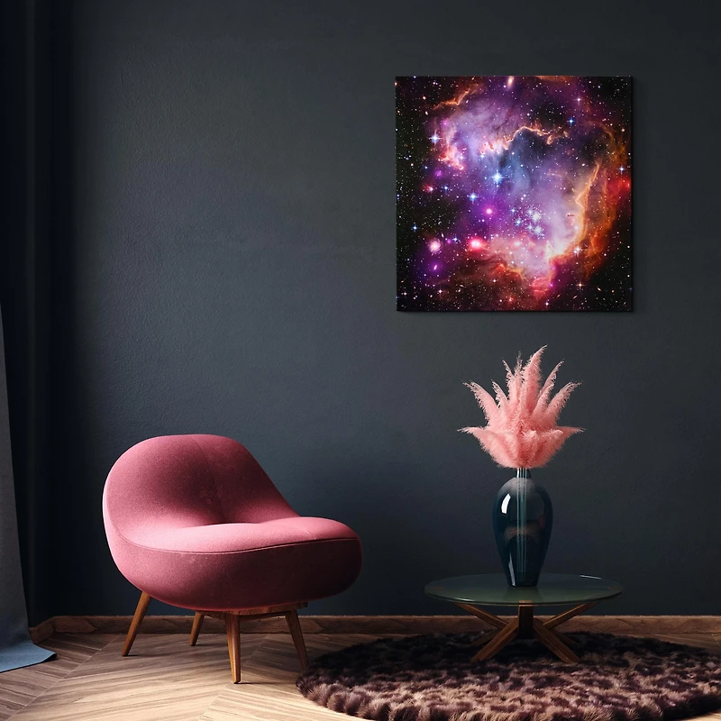 American Art Décor™ 30" NASA Magellanic Cloud Glossy Lacquer Canvas Wall Art Print