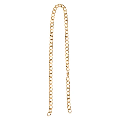 12 Pack: 24" Large Gold Flat Curb Chain by Bead Landing™
