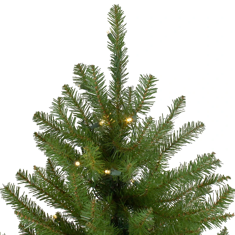4ft. Pre-Lit Northern Pine Full Artificial Christmas Tree, Warm White LED Lights