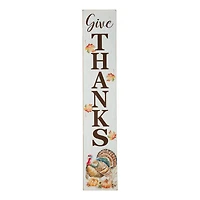 Glitzhome® 42" Thanksgiving Give Thanks Porch Sign