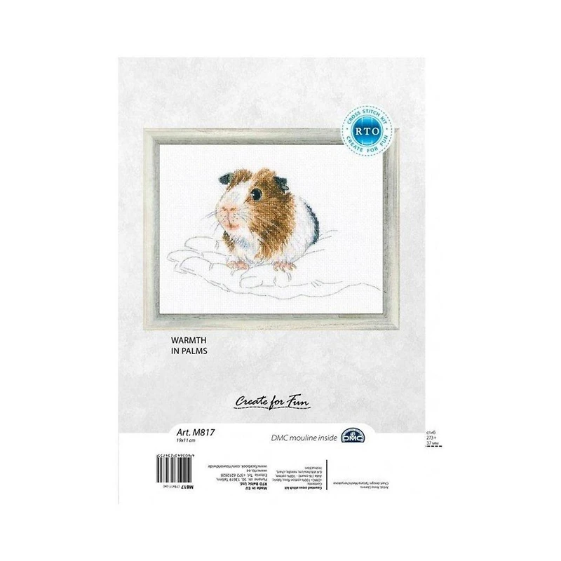 RTO Warmth in Palms Guinea Pig Cross Stitch Kit