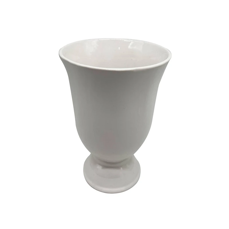 8 Pack: 8" White Ceramic Vase by Ashland®