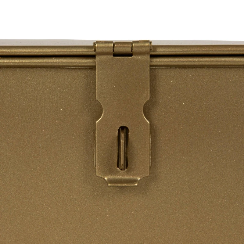 Hello Honey® Decorative Metal Boxes with Gold Finish Set