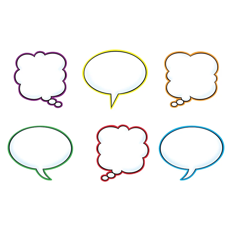 TREND Enterprises® Speech Balloons Classic Accents® Variety Pack, 3 Packs of 36