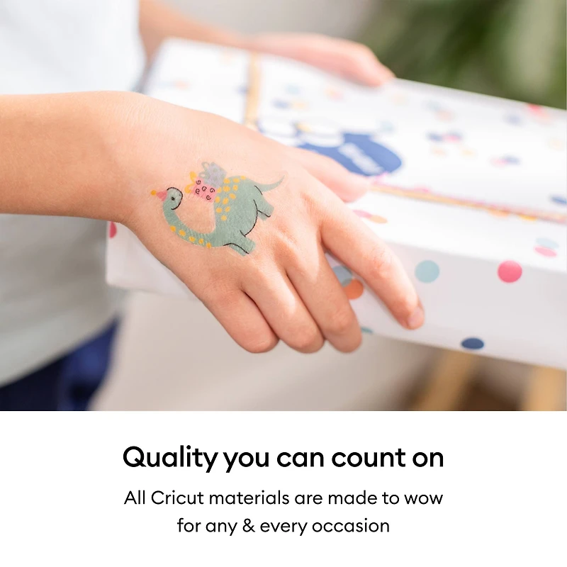 Cricut® 8.5" x 11" Transparent Printable Temporary Tattoo Sheets, 3ct.