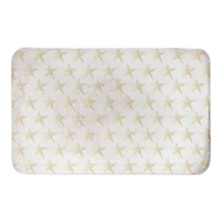 Simple Gold Pattern 21" x 34" Bath Mat