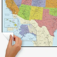 RoomMates Dry Erase US Map Peel & Stick Wall Decal