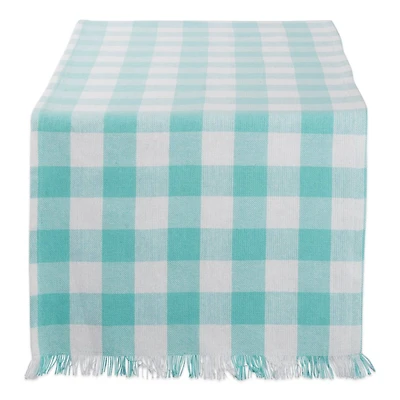 DII® 72" Heavyweight Check Fringed Table Runner