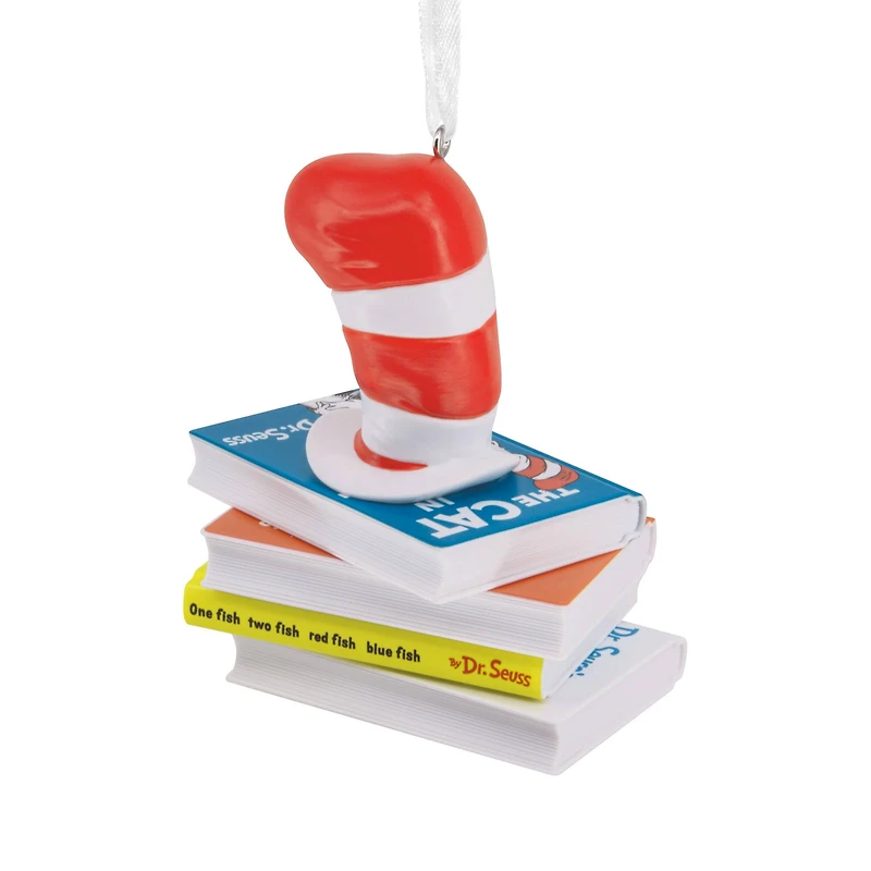 Hallmark Dr. Seuss™ 3.25" Hat on Books Ornament