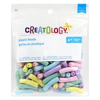 Pastel Plastic Tube Beads by Creatology™