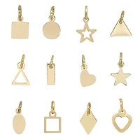 Gold Basic Shapes Charms by Bead Landing™
