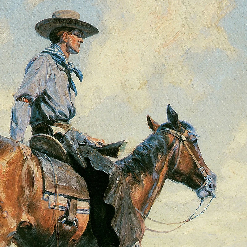 Design Toscano 22.7" Sentinel of the Plains 1906 Canvas Replica Painting