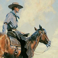 Design Toscano 22.7" Sentinel of the Plains 1906 Canvas Replica Painting